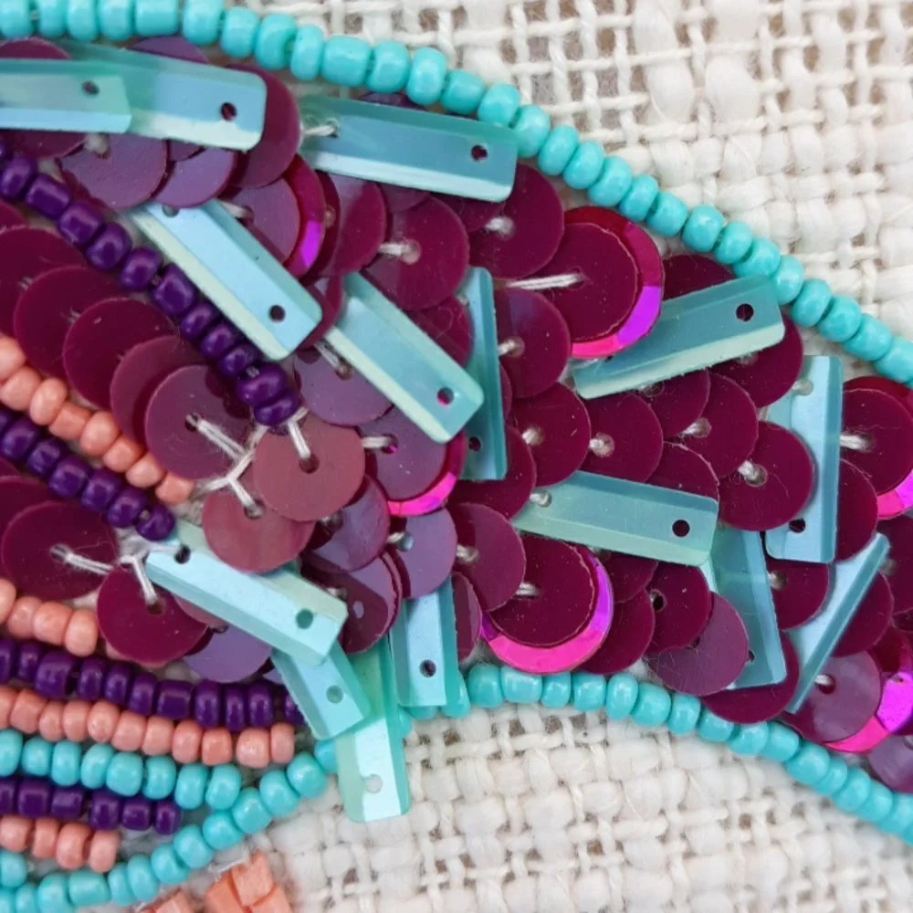 NWT ASMARA CROSSBODY/CLUTCH BEADED BAG - Picture 5 of 13